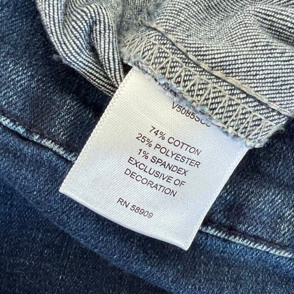 Chelsea & Violet Dark Blue, High Waisted, Extreme Flare, Jeans NWT- 26 - Picture 5 of 8